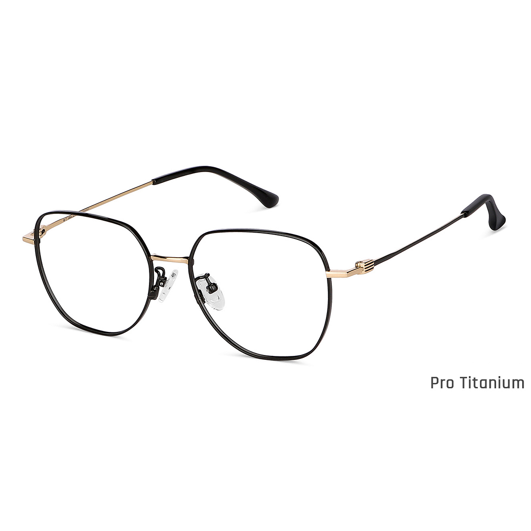 John Jacobs Black Full Rim Round left side