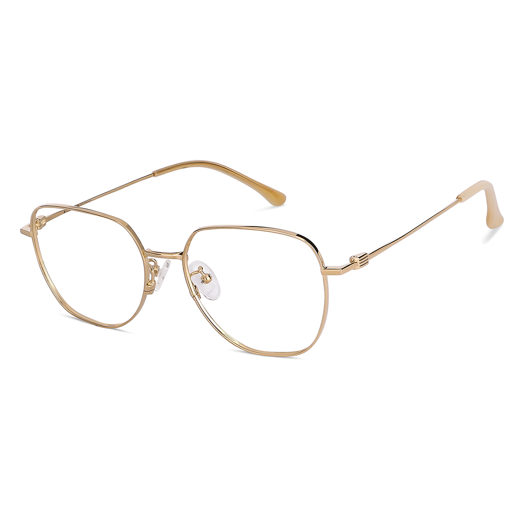 John Jacobs Online Gold Full Rim Round right side
