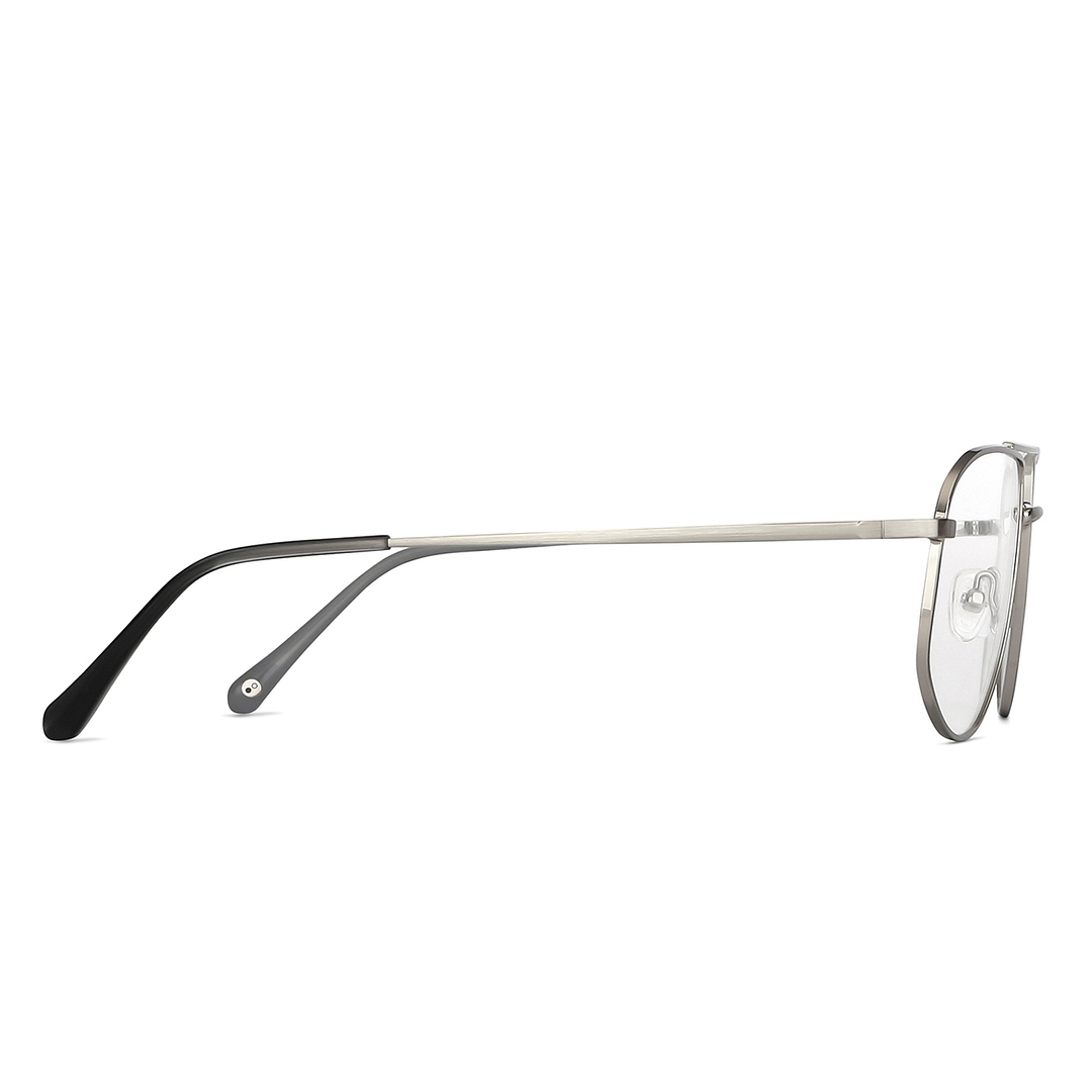 John Jacobs Online Silver Full Rim Square left side