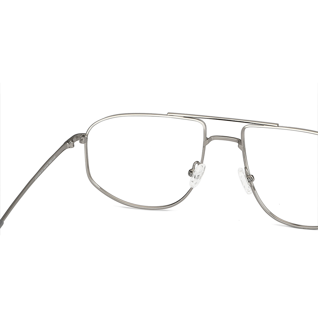 John Jacobs Online Silver Full Rim Square right side