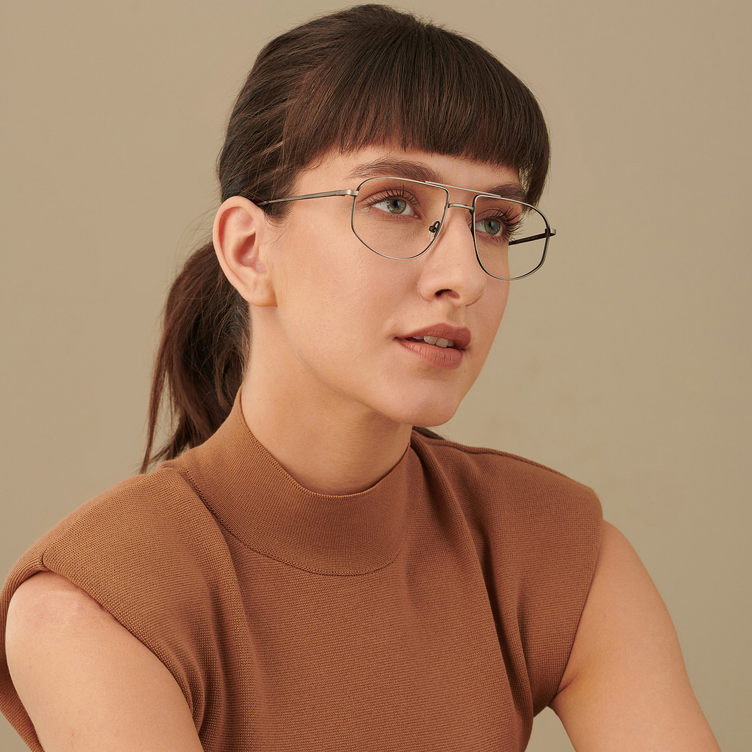 John Jacobs Online Mid Gunmetal Full Rim Square left side