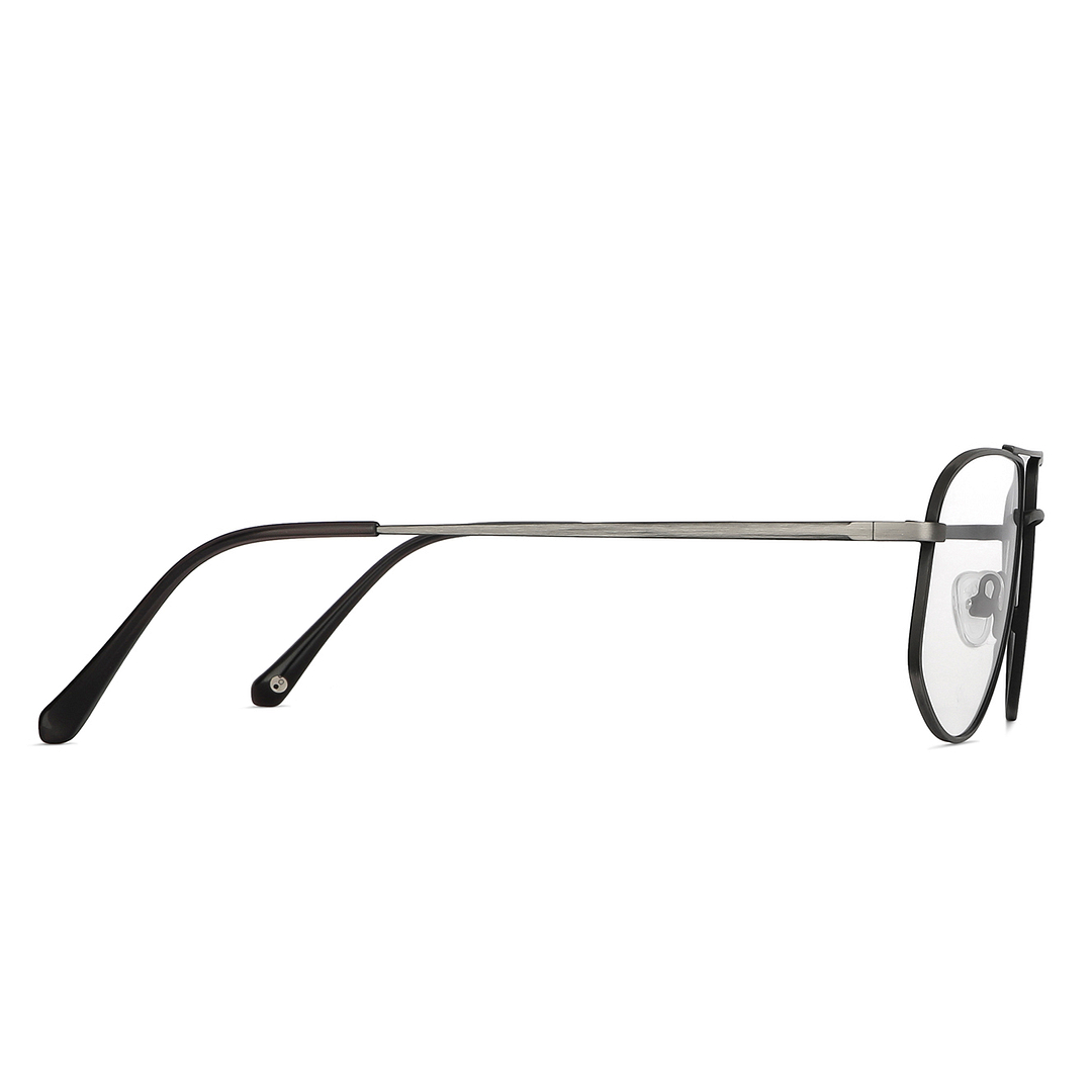 John Jacobs Online Mid Gunmetal Full Rim Square left side