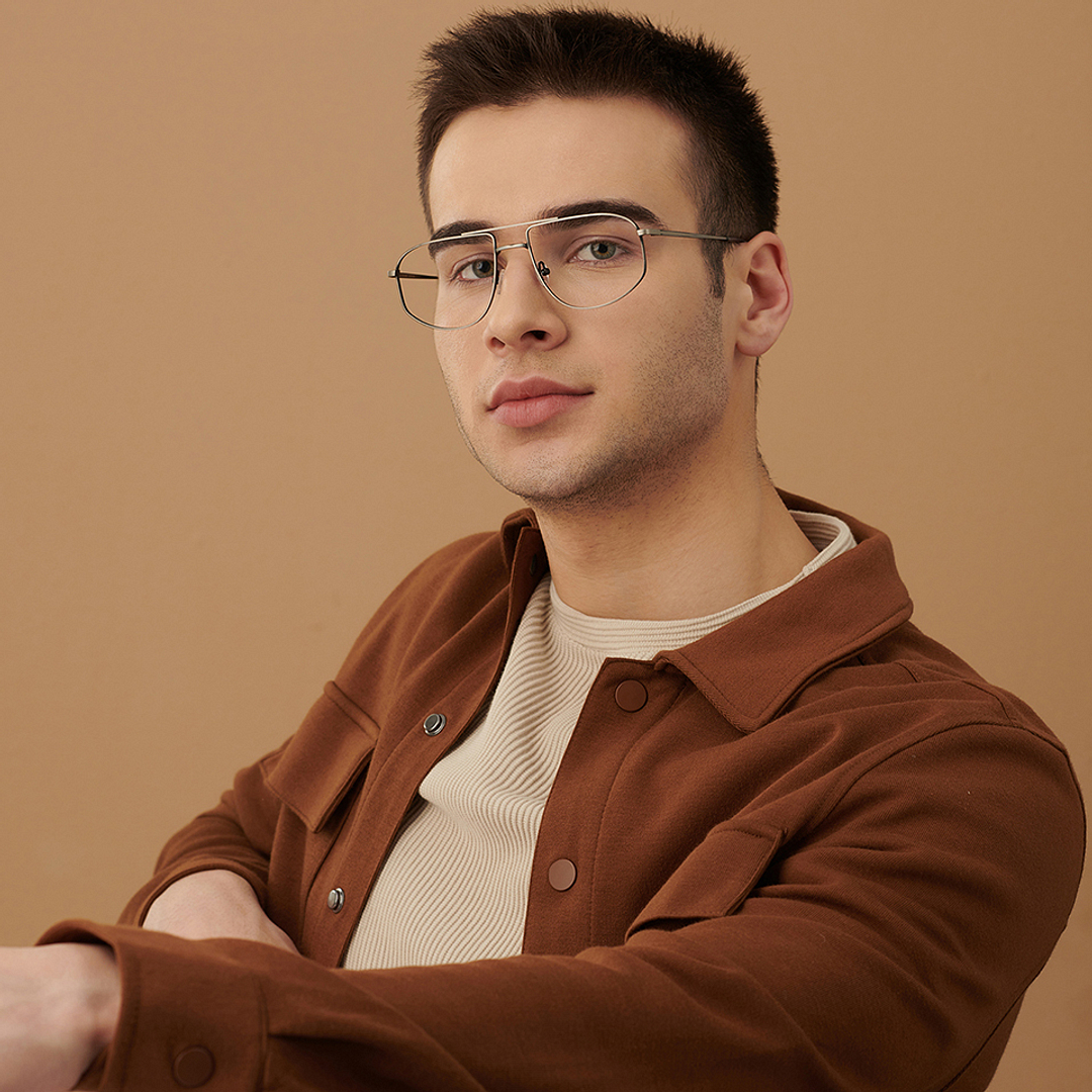 John Jacobs Online Mid Gunmetal Full Rim Square right side