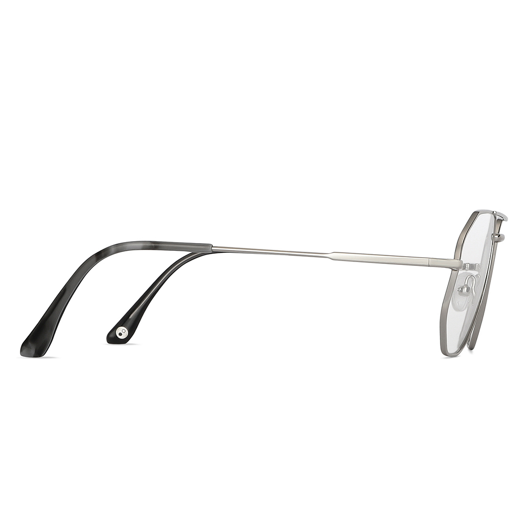 John Jacobs Online Silver Full Rim Aviator left side