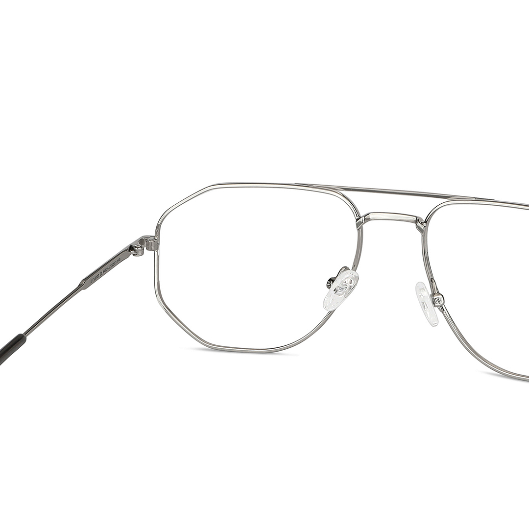 John Jacobs Online Silver Full Rim Aviator right side