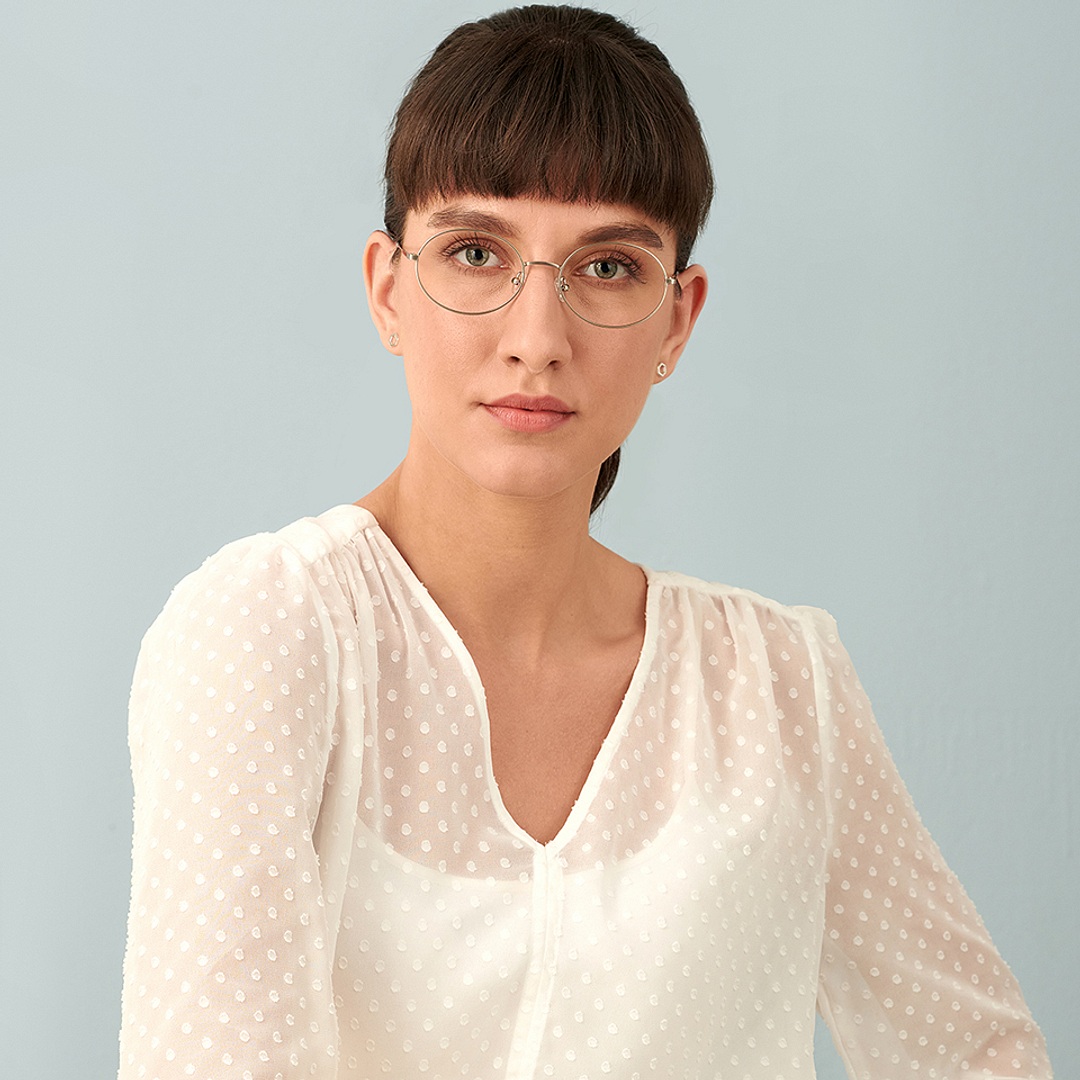 John Jacobs Online Silver Full Rim Round right side