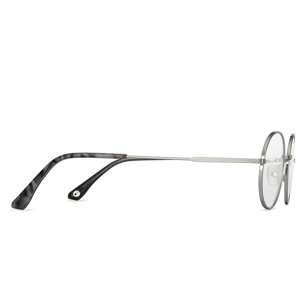 John Jacobs Online Silver Full Rim Round left side