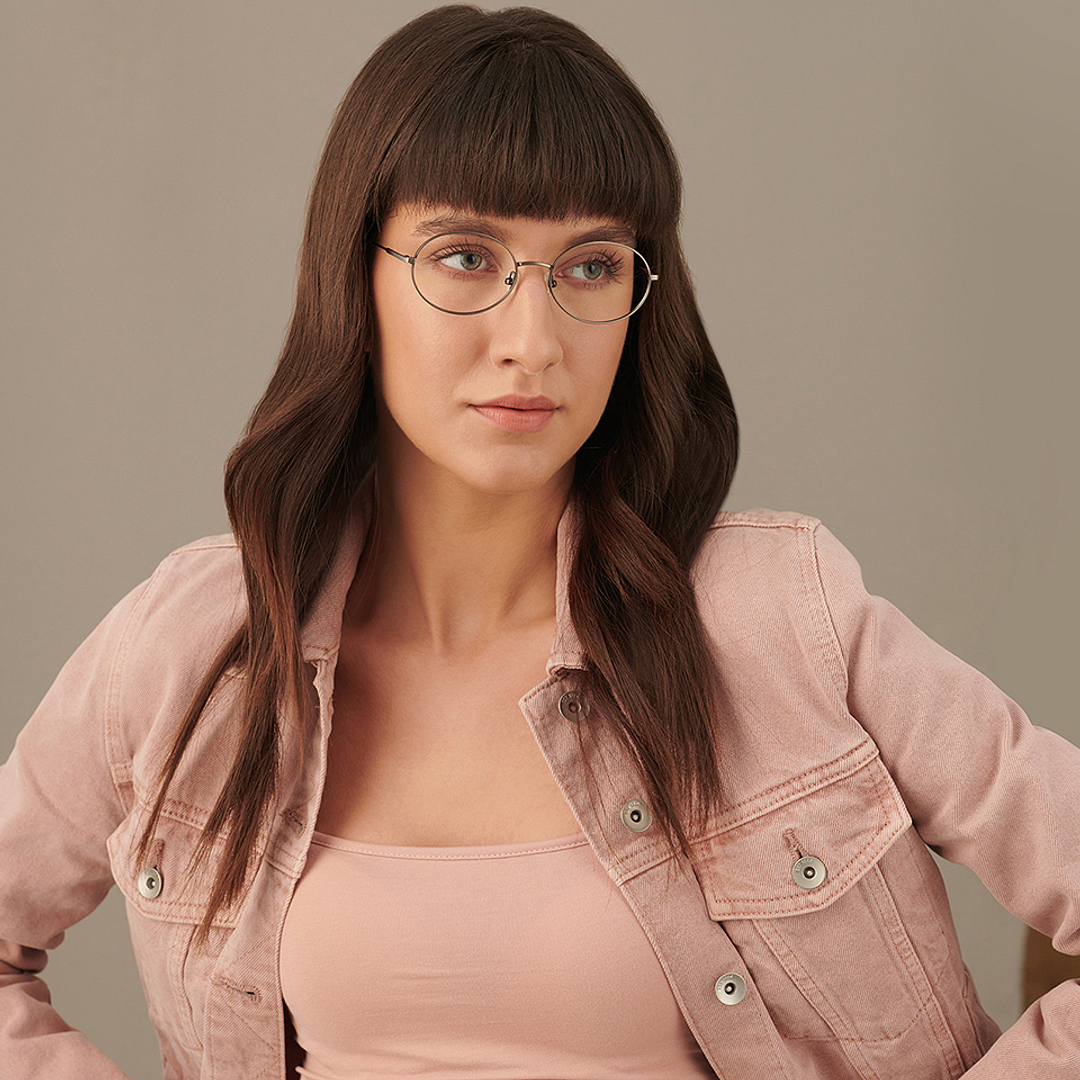 John Jacobs Online Mid Gunmetal Full Rim Round left side