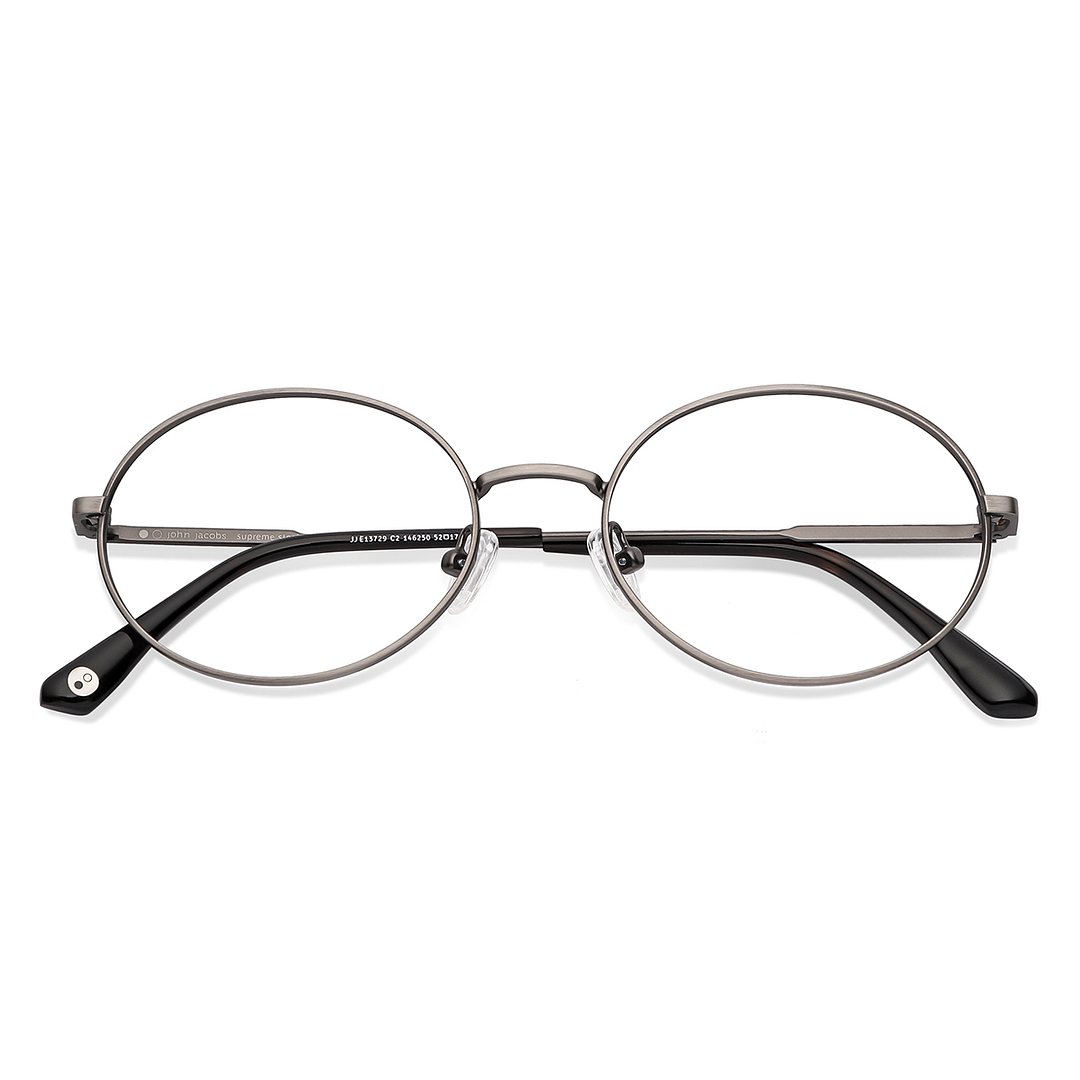 John Jacobs Online Mid Gunmetal Full Rim Round left side