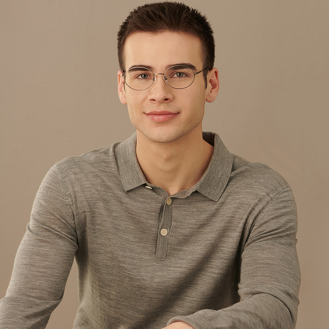 John Jacobs Online Mid Gunmetal Full Rim Round right side