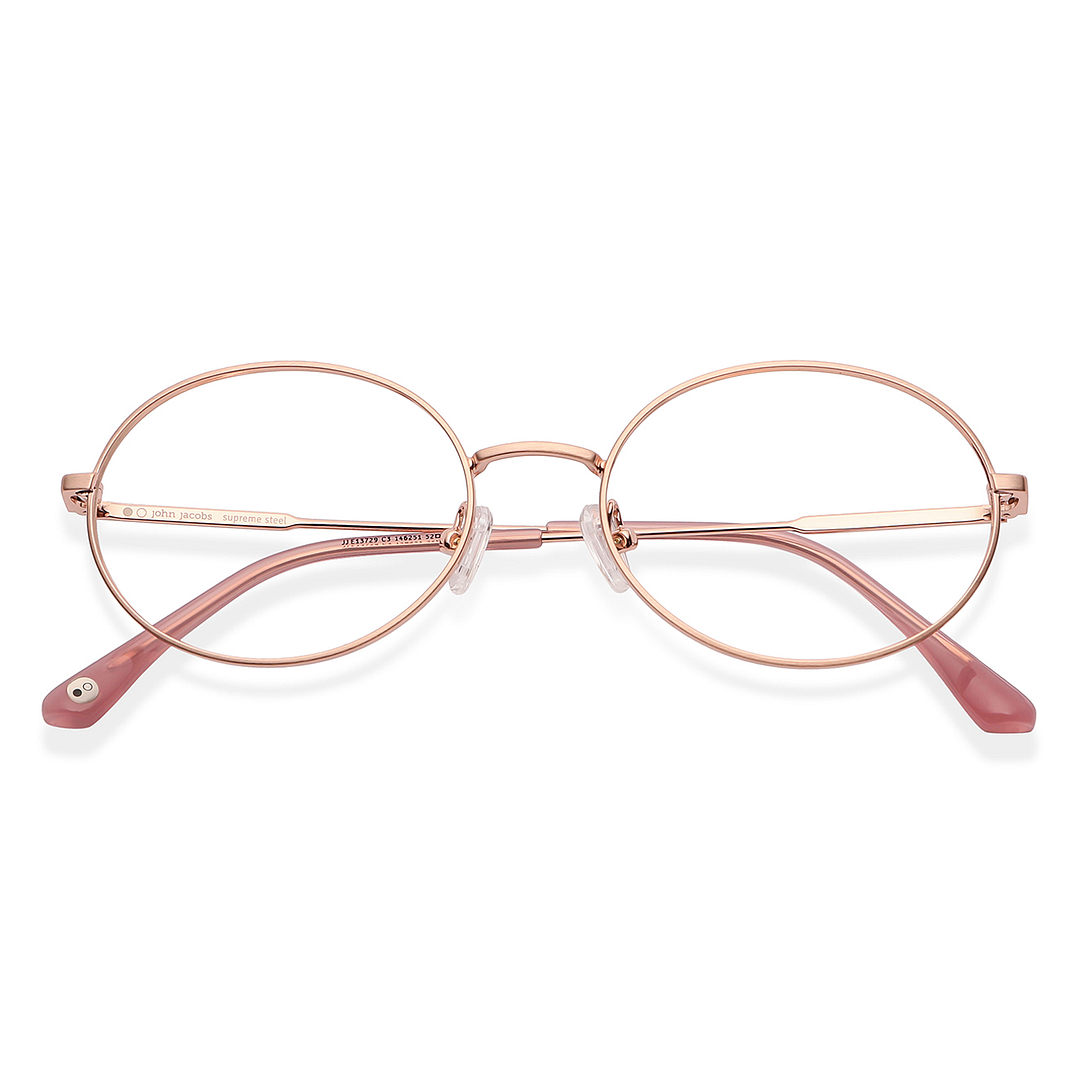 John Jacobs Online Gold Full Rim Round left side