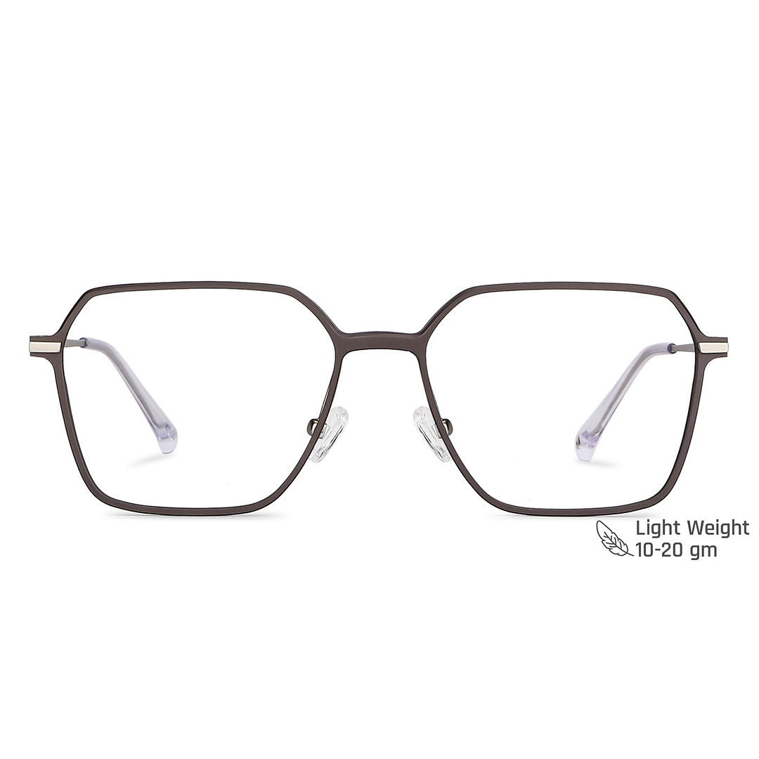 John Jacobs Light Brown Full Rim Square left side