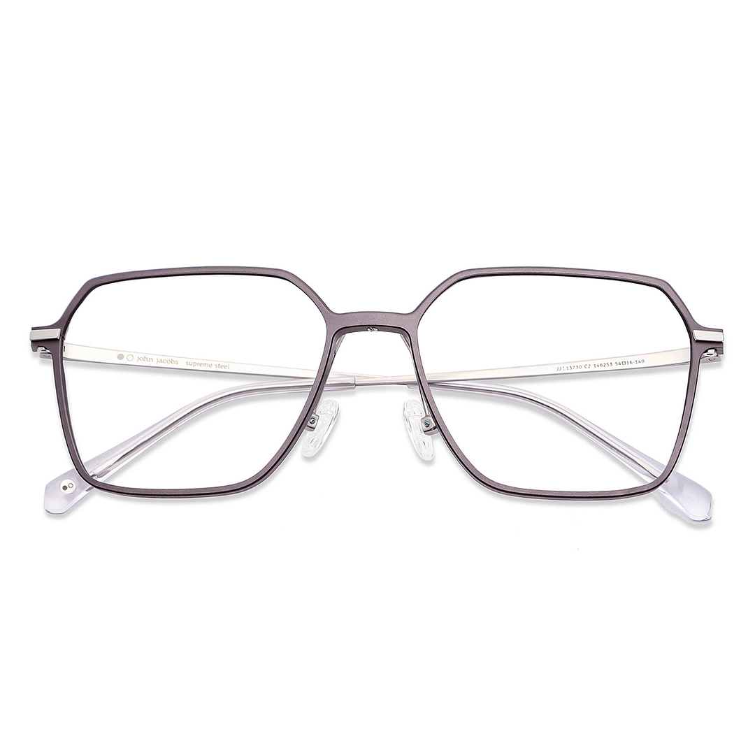 John Jacobs Light Brown Full Rim Square left side