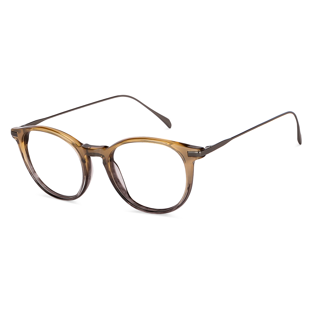 John Jacobs Light Brown Full Rim Round right side