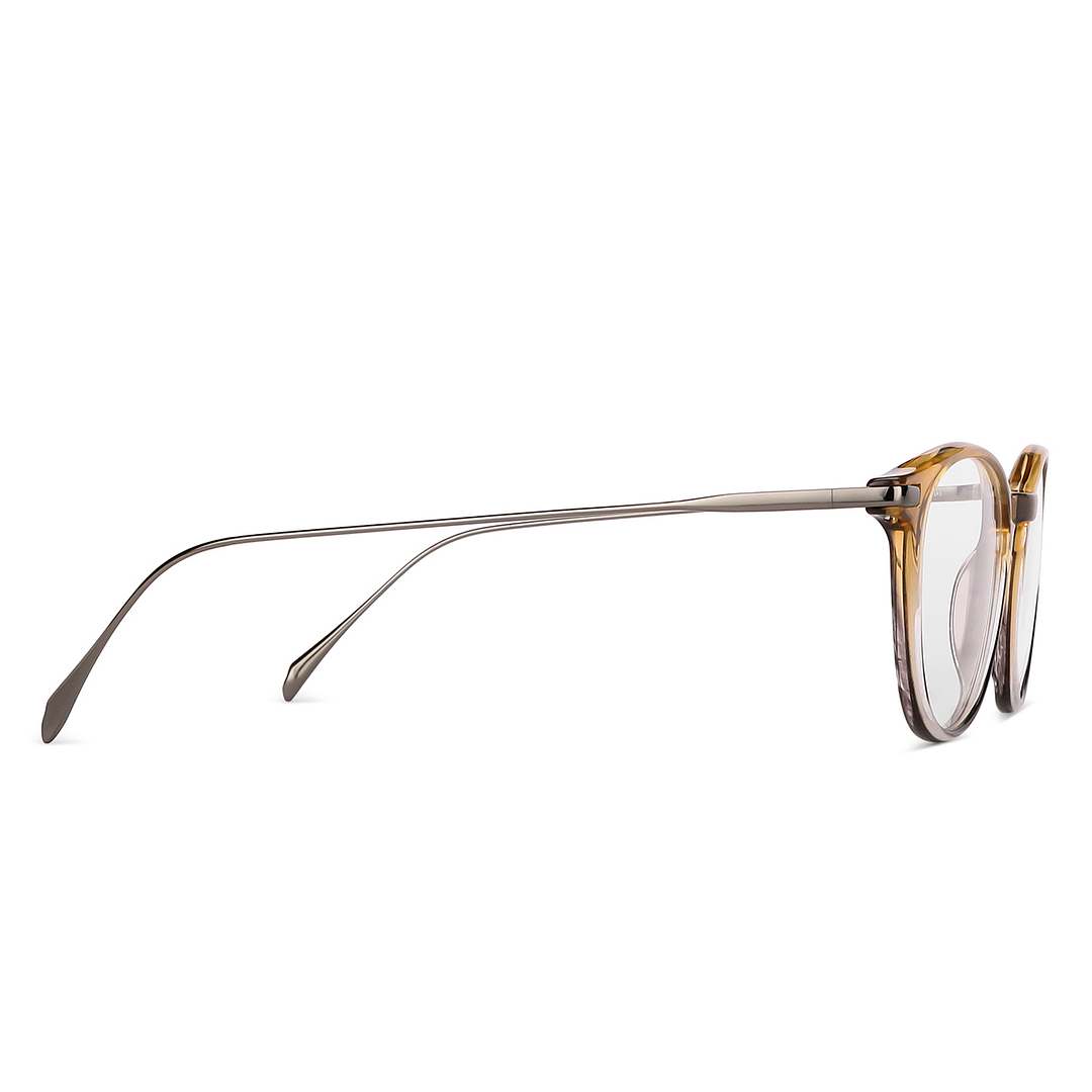 John Jacobs Light Brown Full Rim Round left side