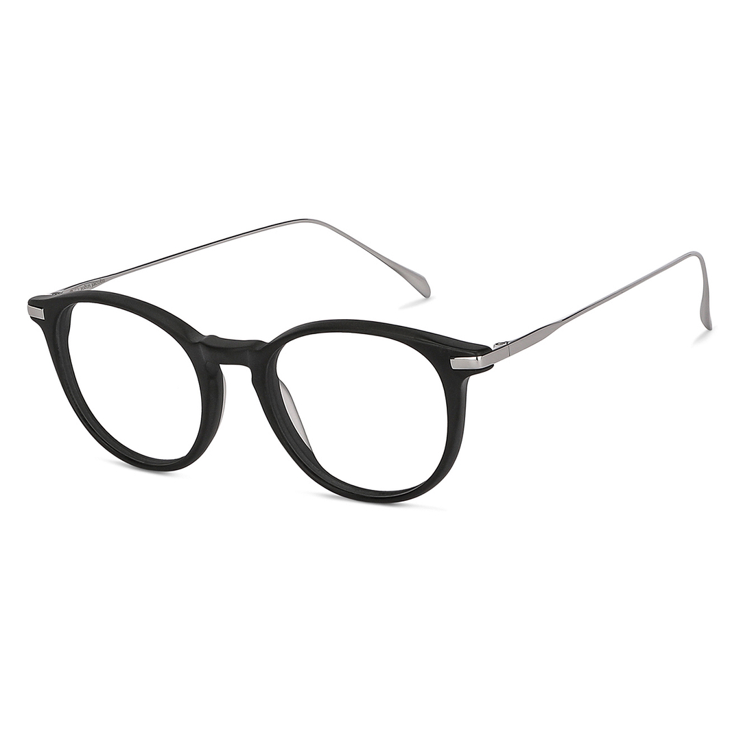 John Jacobs Black Full Rim Round right side