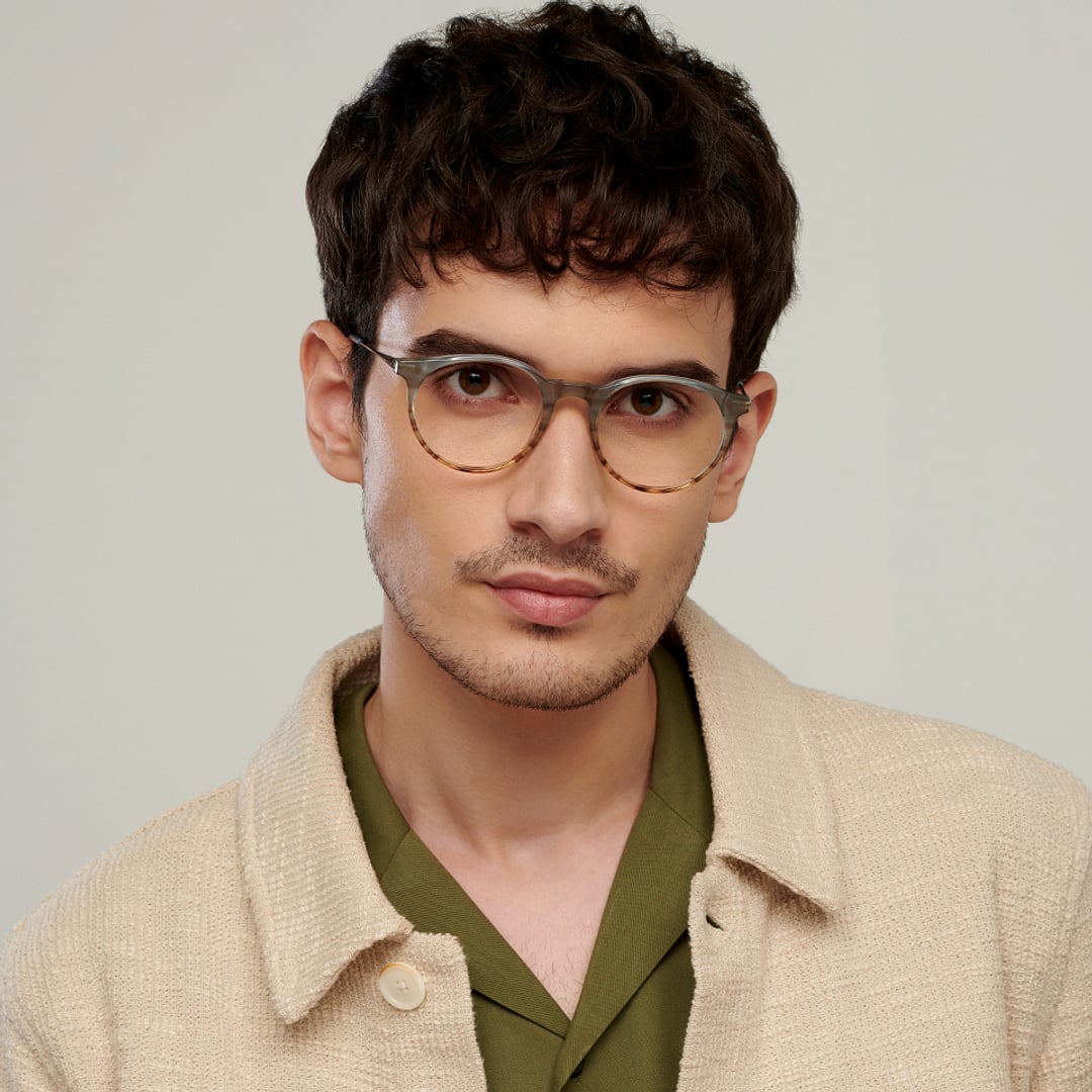 John Jacobs Dark Gray Full Rim Round right side