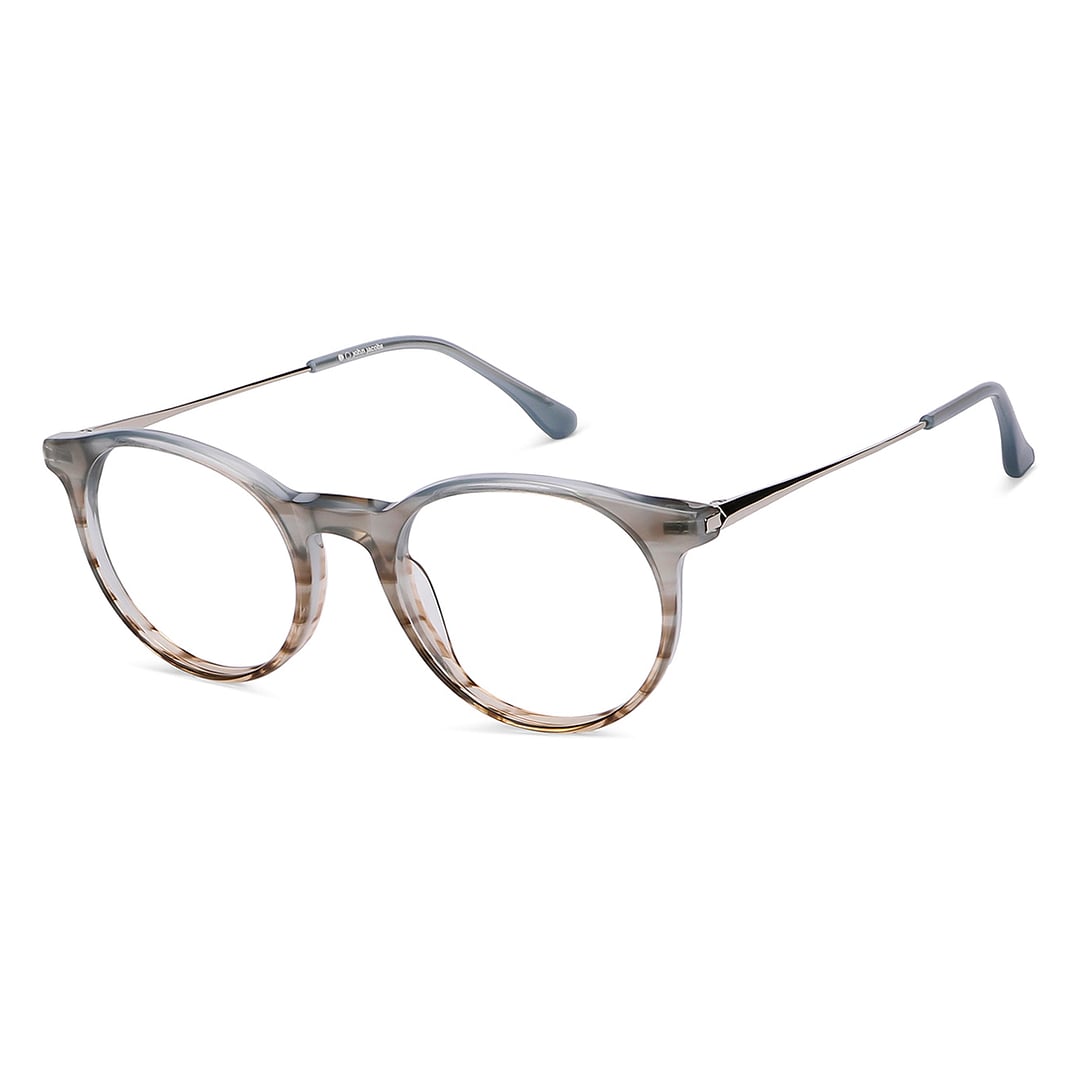 John Jacobs Dark Gray Full Rim Round right side
