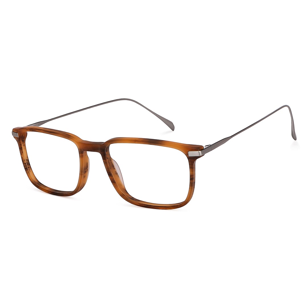 John Jacobs Light Brown Full Rim Square right side