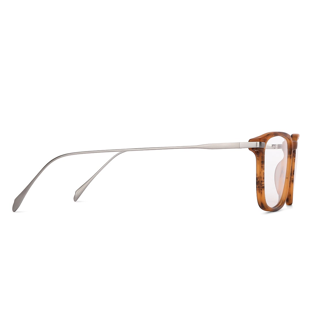 John Jacobs Light Brown Full Rim Square left side
