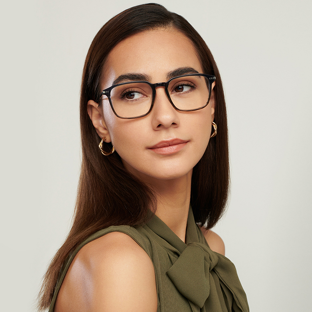 John Jacobs Online Light Brown Full Rim Square right side