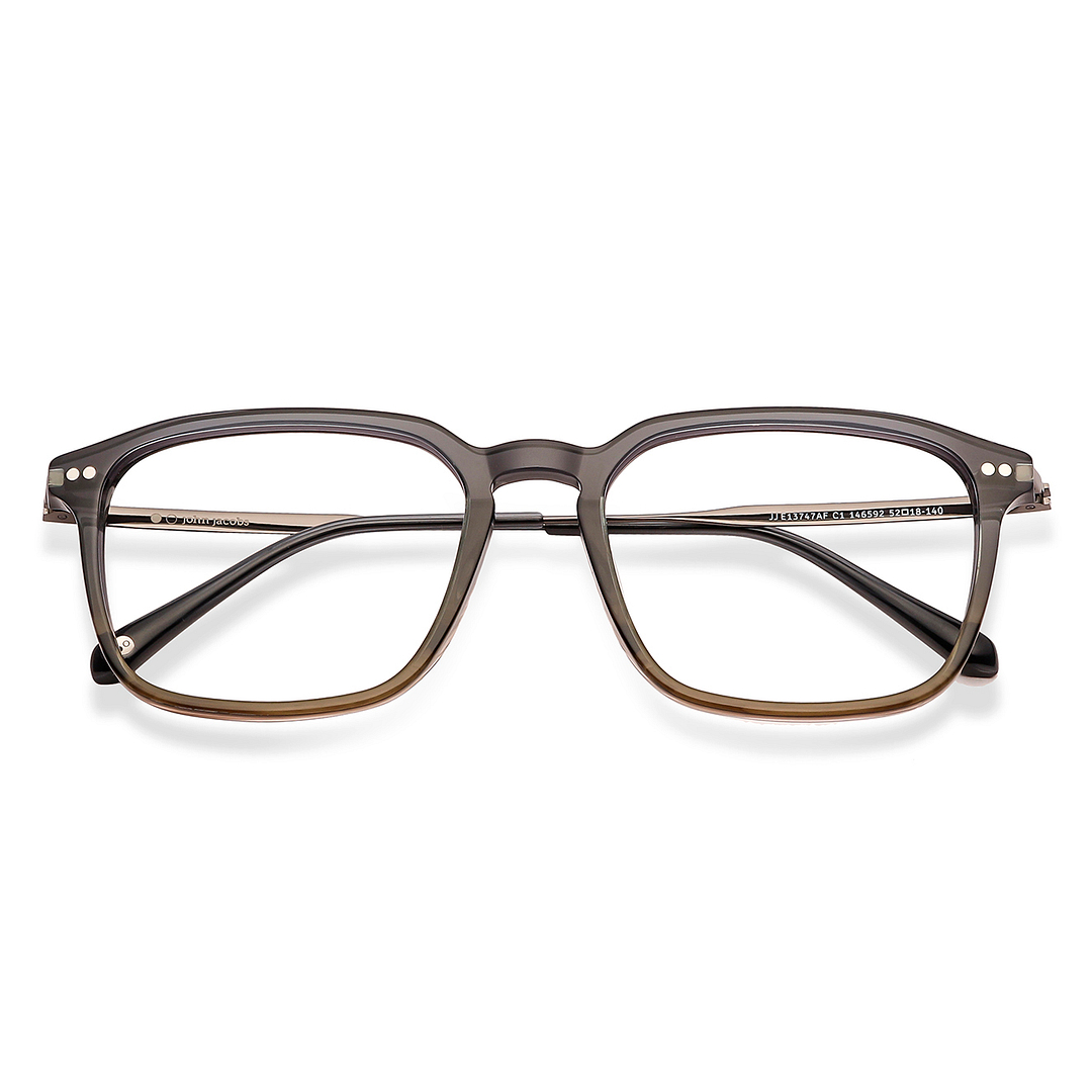 John Jacobs Online Light Gray Full Rim Square left side