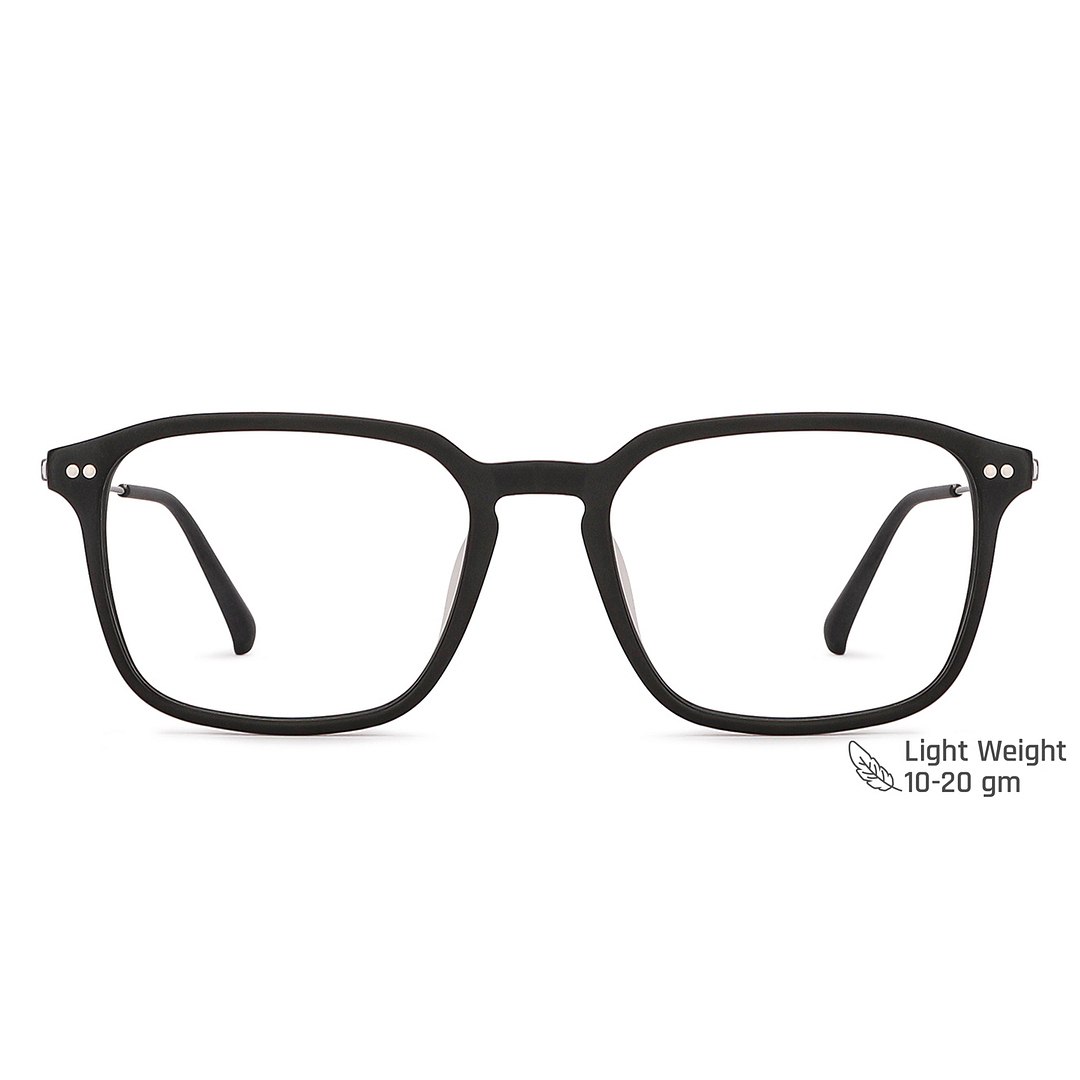 John Jacobs Online Black Full Rim Square right side