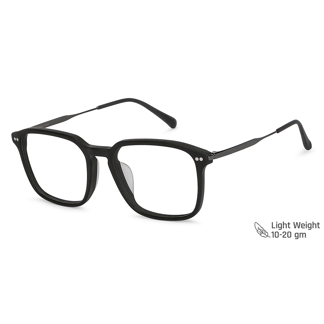 John Jacobs Online Black Full Rim Square left side
