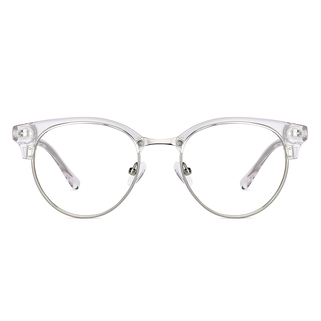 John Jacobs Online Crystal Transparent Full Rim Clubmaster right side