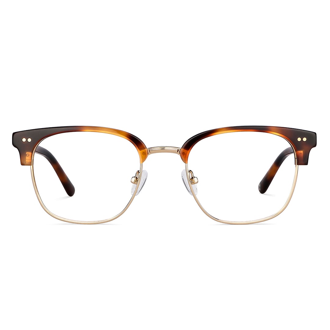 John Jacobs Online Golden Brown Full Rim Clubmaster left side