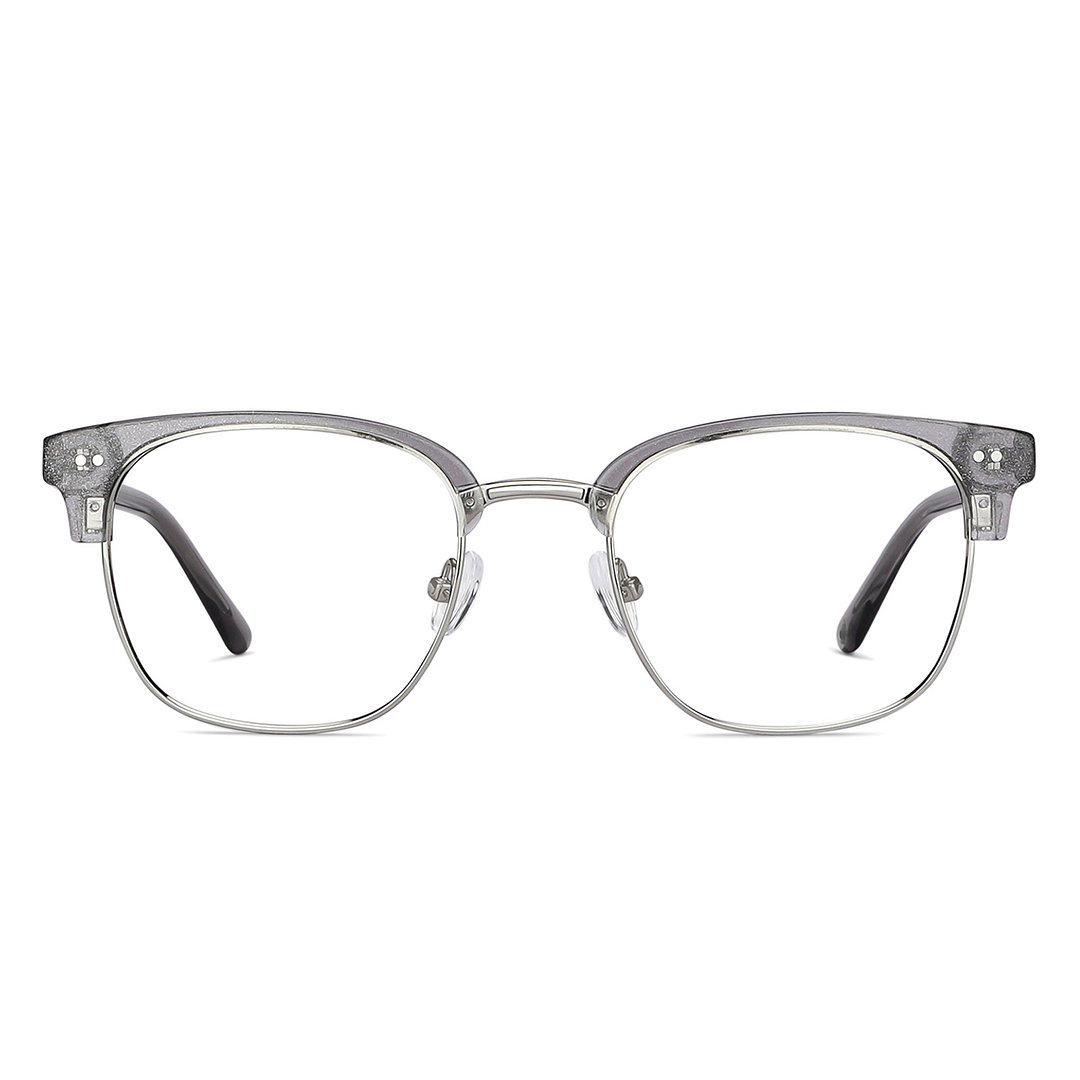 John Jacobs Online Silver Full Rim Clubmaster left side