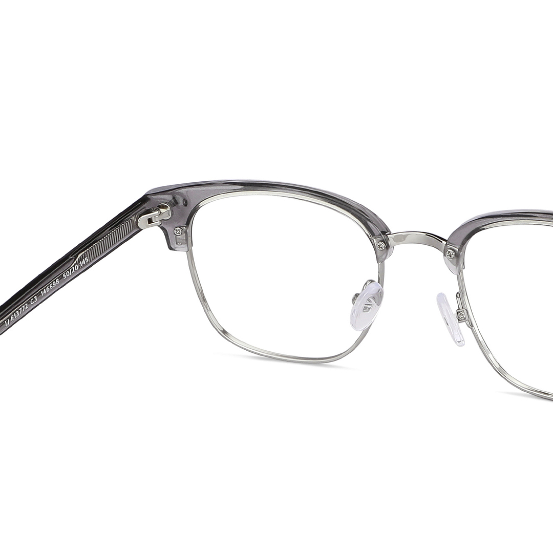 John Jacobs Online Silver Full Rim Clubmaster right side