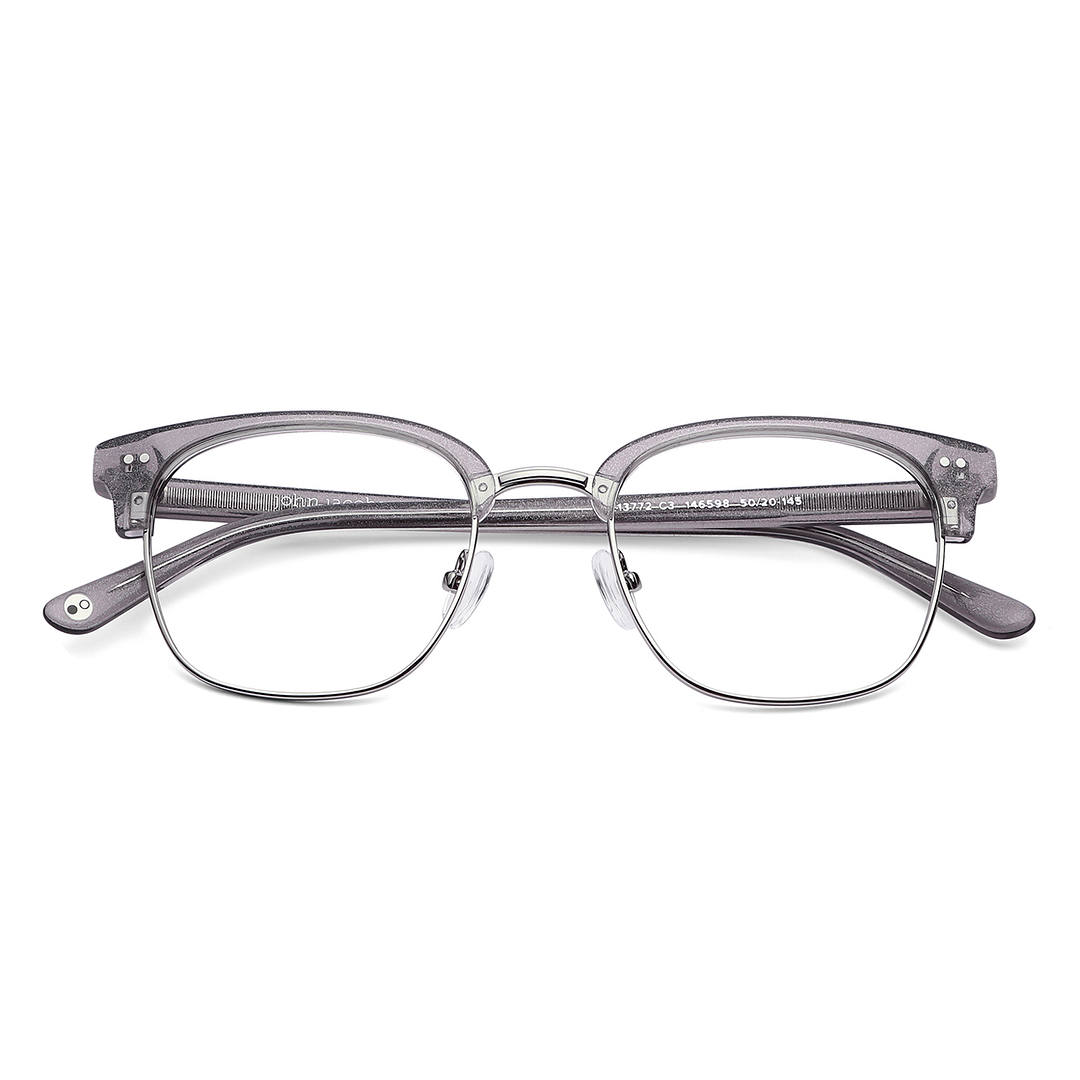 John Jacobs Online Silver Full Rim Clubmaster left side