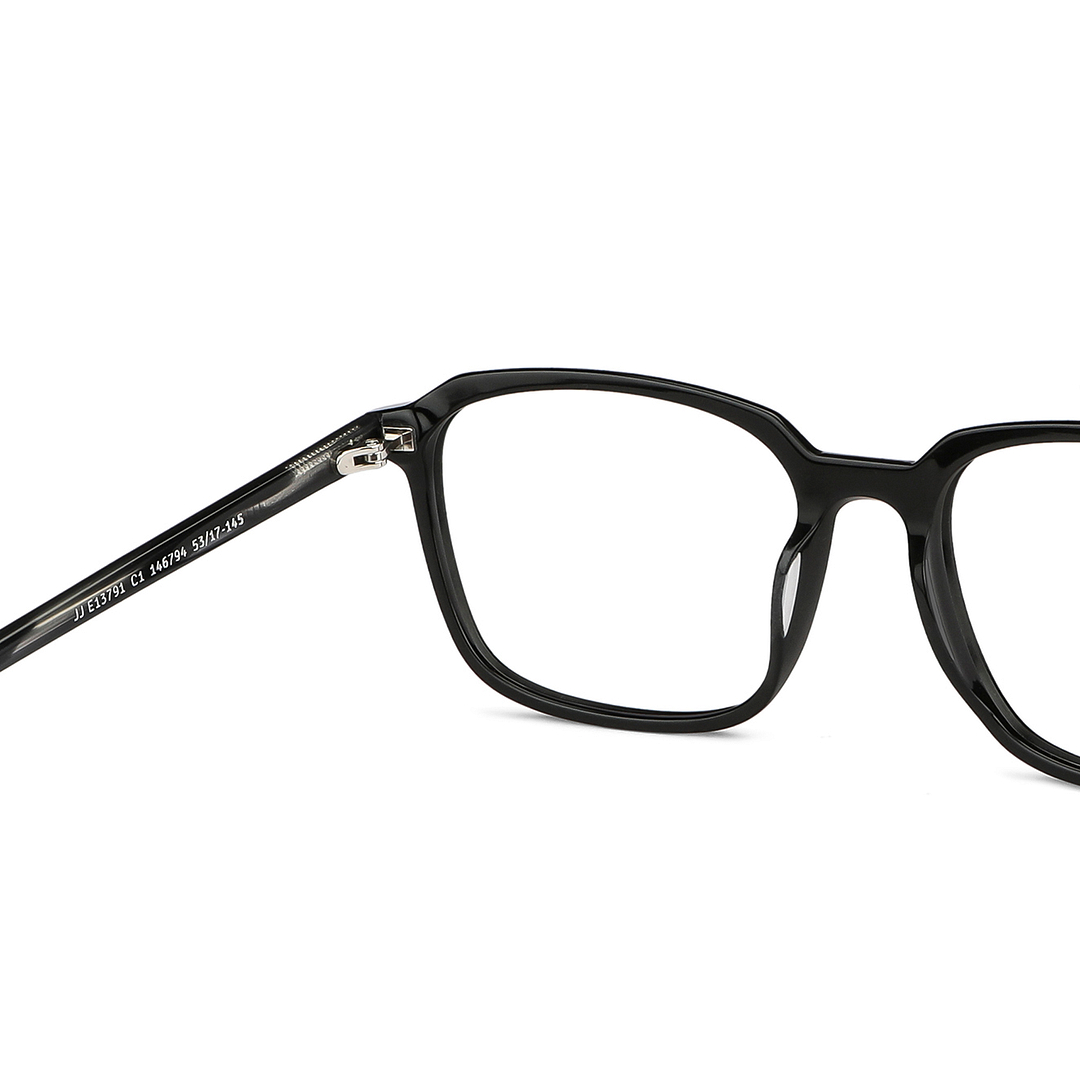 John Jacobs Online Black Full Rim Square right side