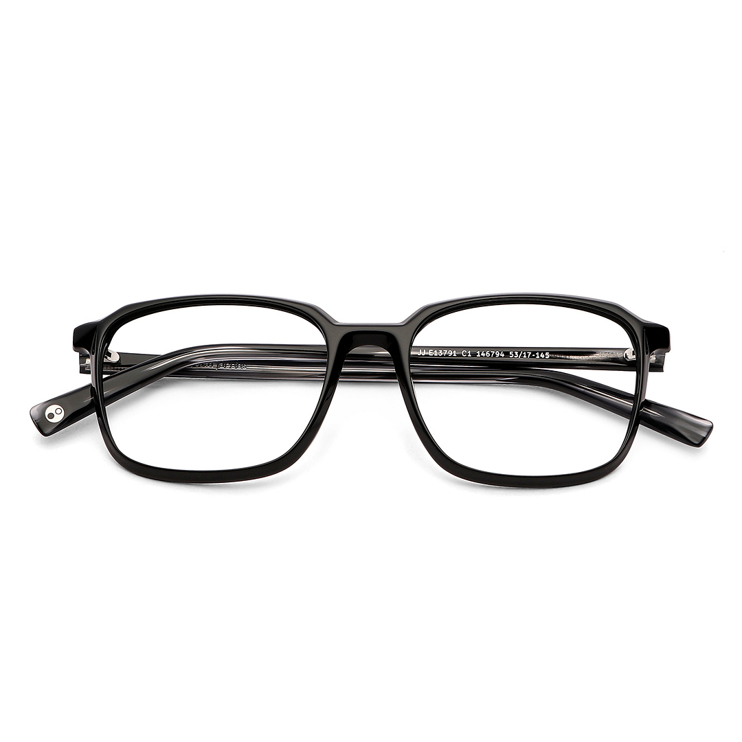 John Jacobs Online Black Full Rim Square left side