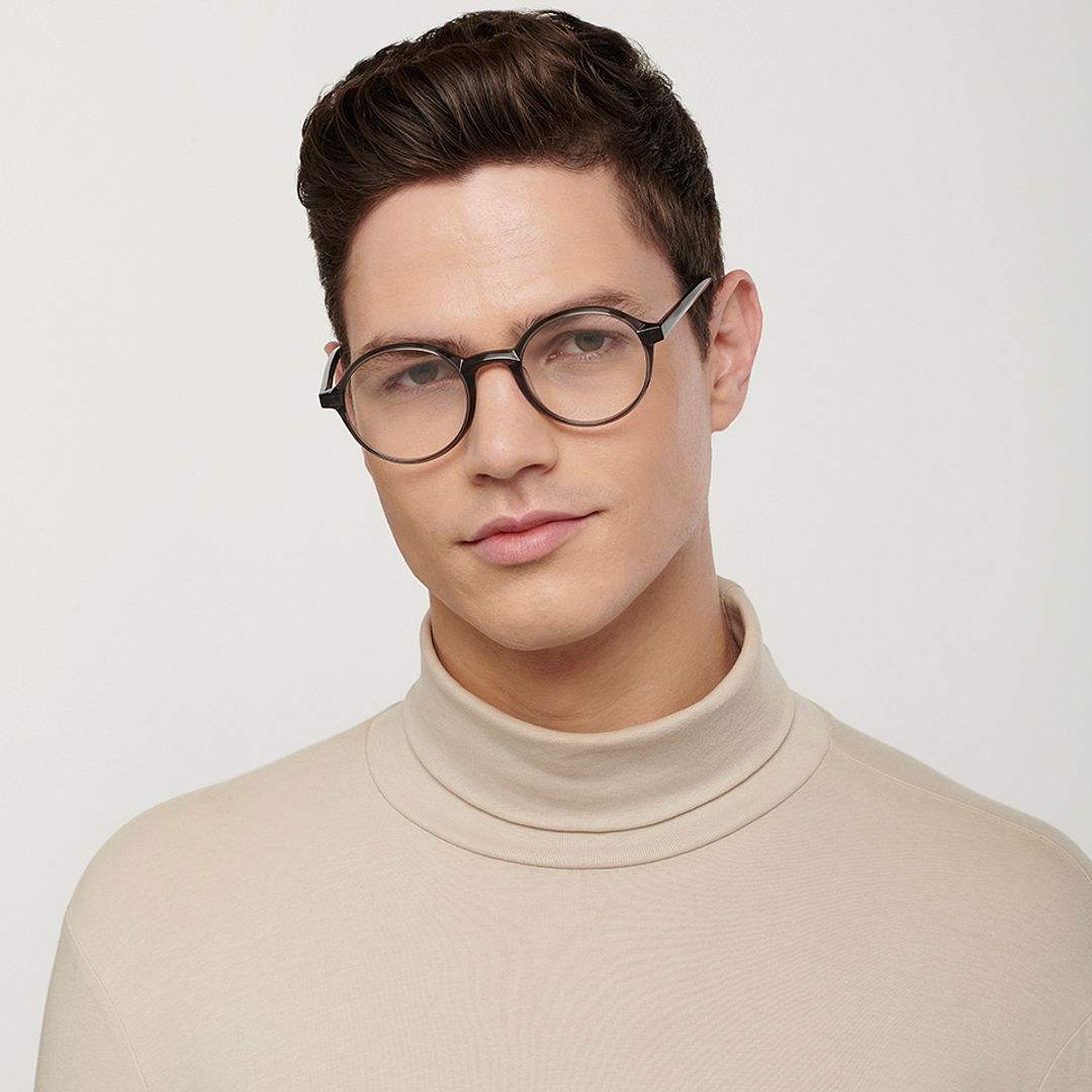 John Jacobs Gray Full Rim Round right side