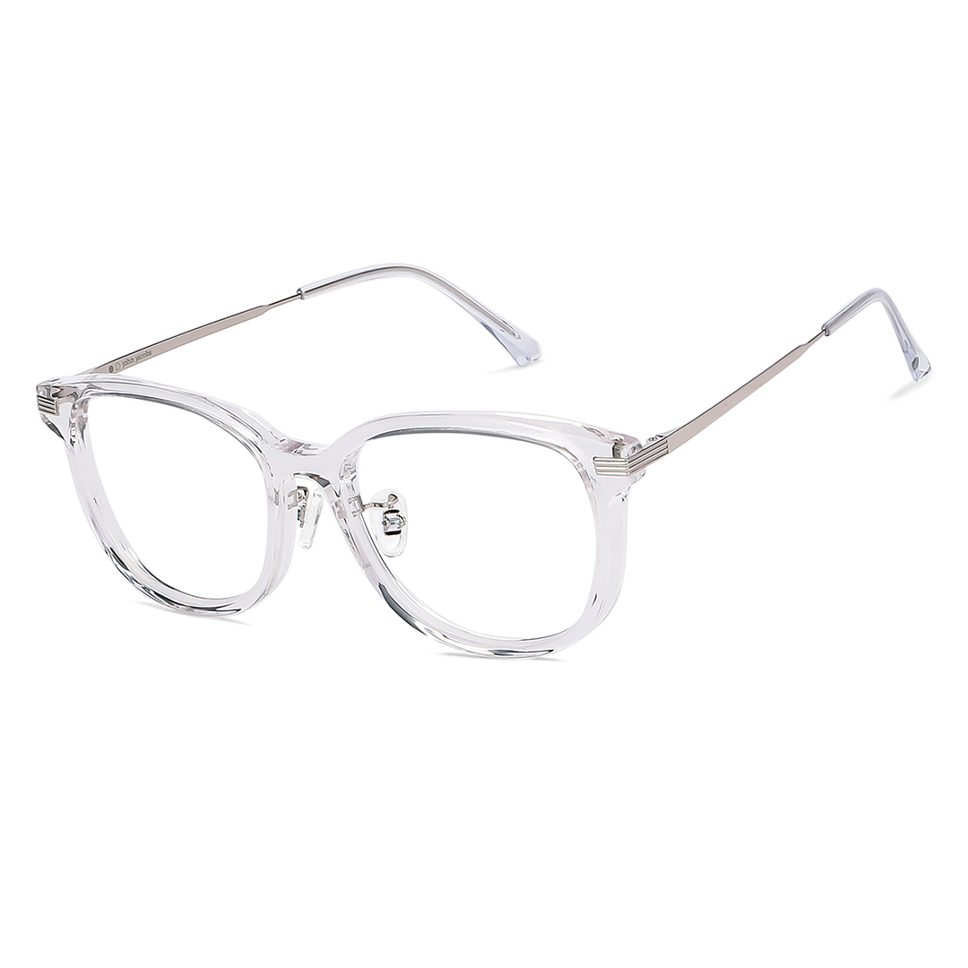 John Jacobs Online Crystal Transparent Full Rim Round right side