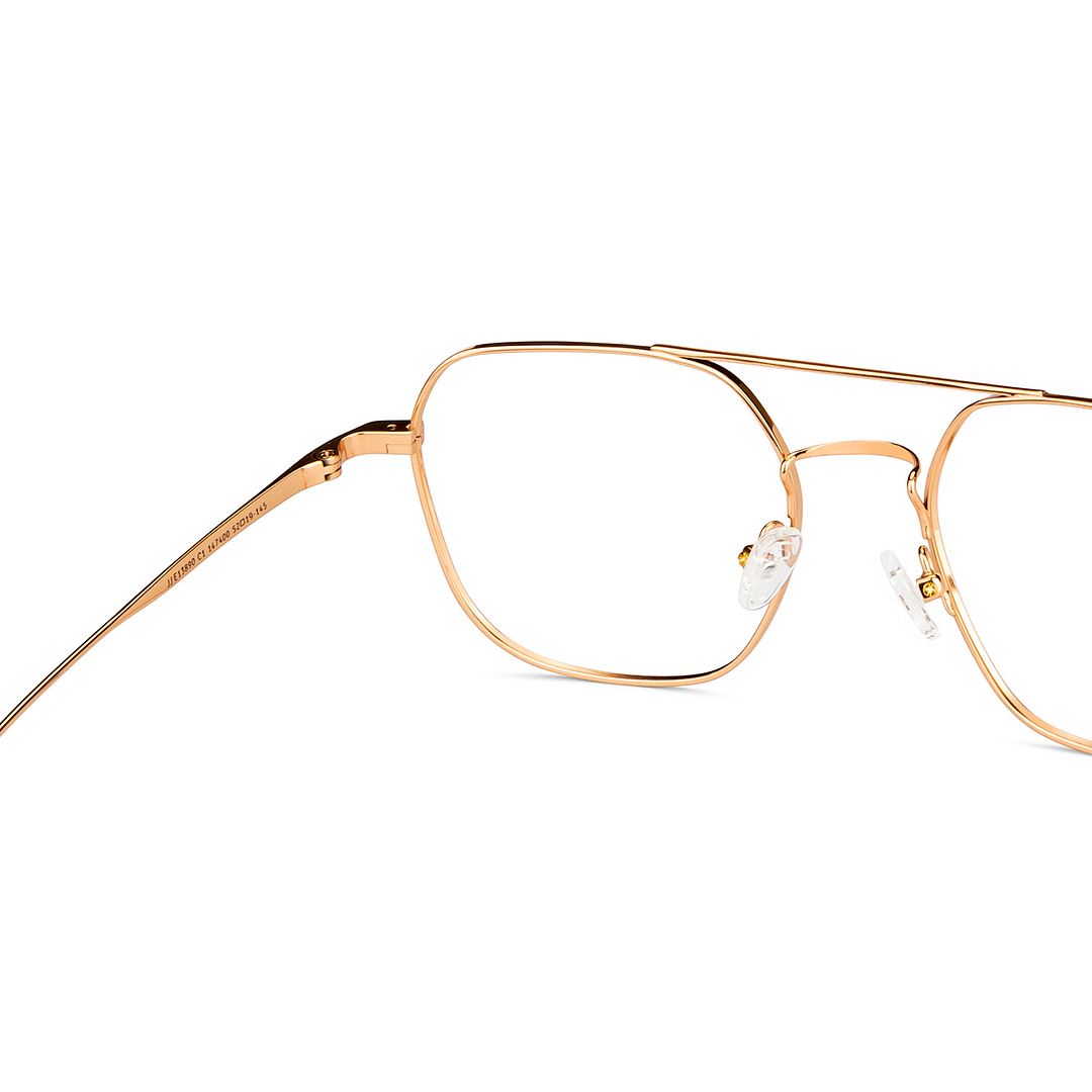 John Jacobs Gold Full Rim Square right side