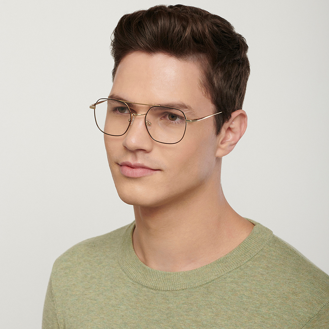 John Jacobs Online Black Full Rim Square left side