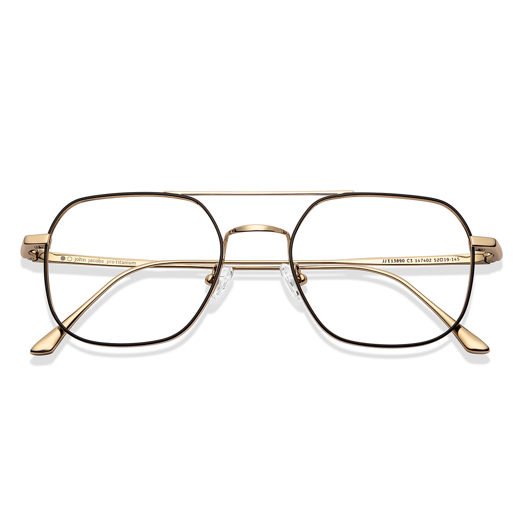 John Jacobs Online Black Full Rim Square left side