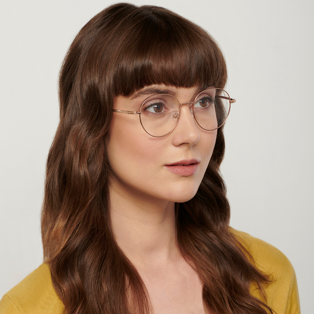 John Jacobs Online Gold Full Rim Round right side