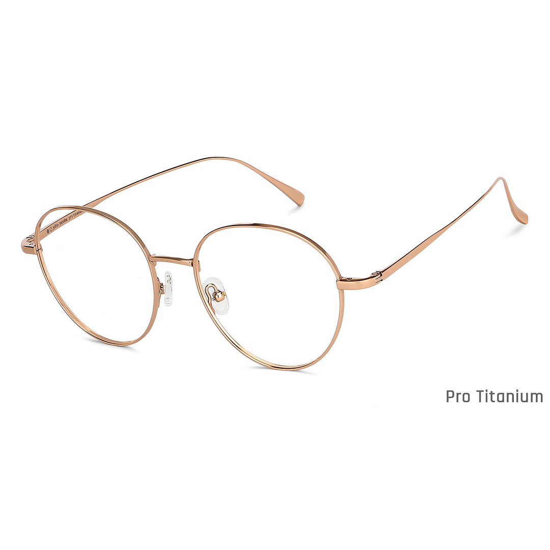 John Jacobs Online Gold Full Rim Round right side