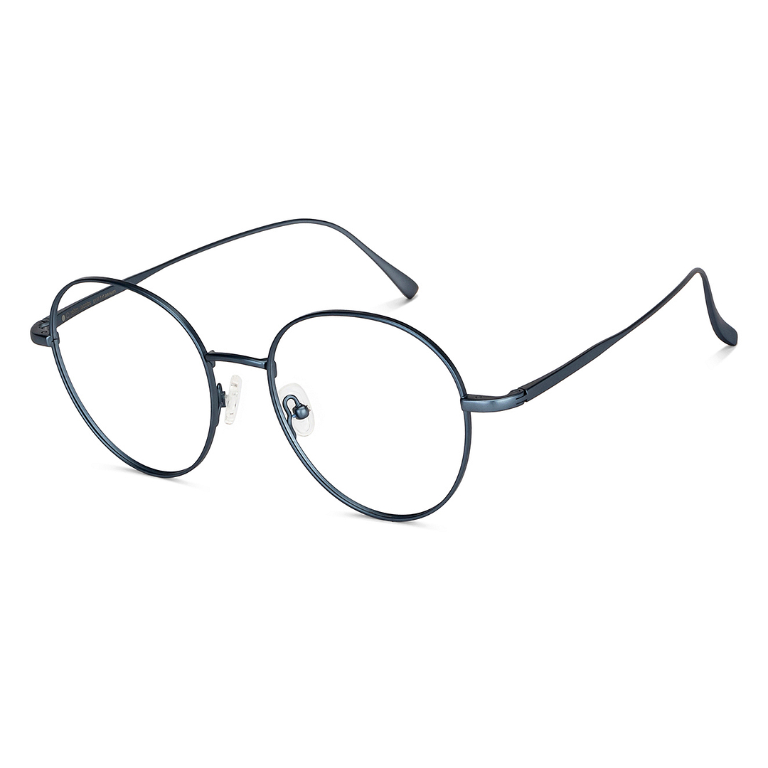 John Jacobs Sky Blue Full Rim Round right side