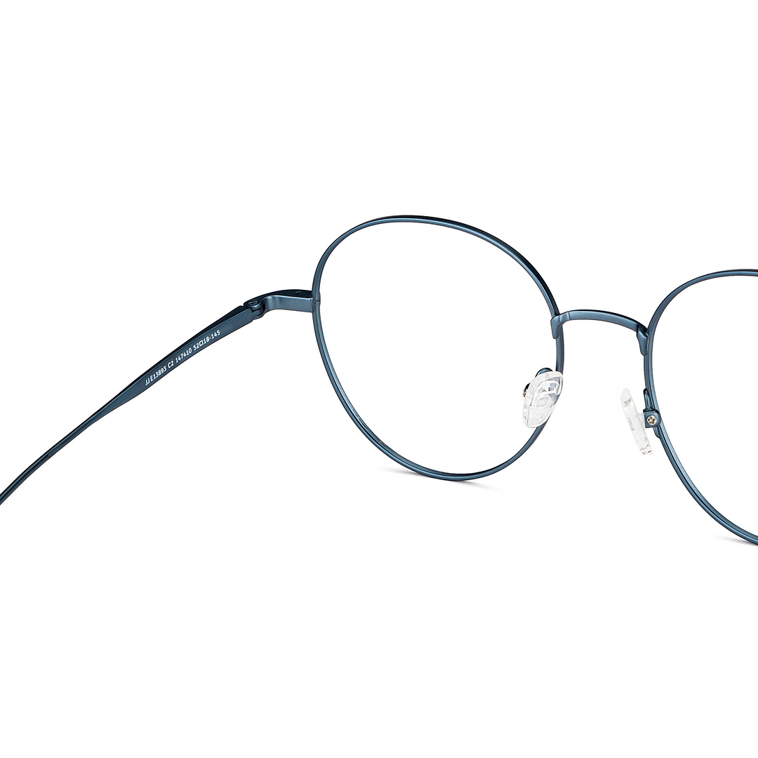 John Jacobs Sky Blue Full Rim Round right side