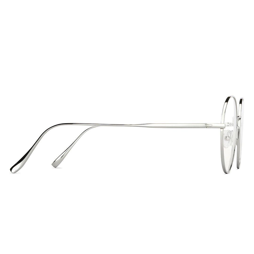 John Jacobs Silver Full Rim Round left side