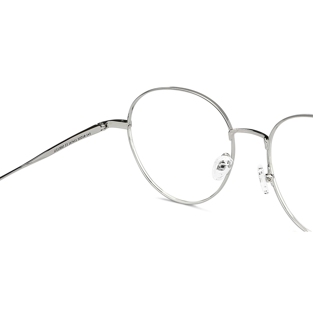 John Jacobs Silver Full Rim Round right side