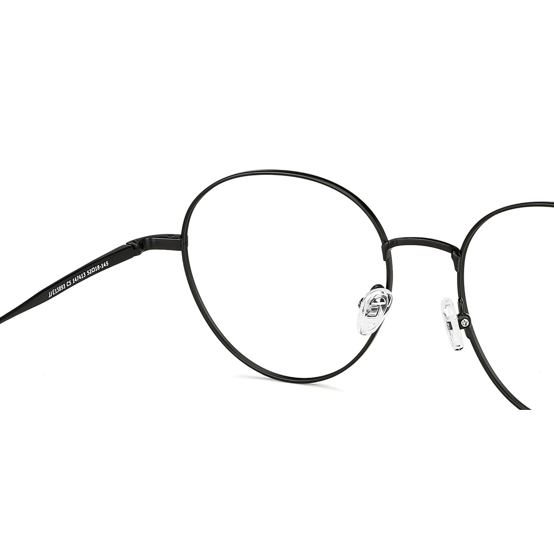 John Jacobs Online Black Full Rim Round right side