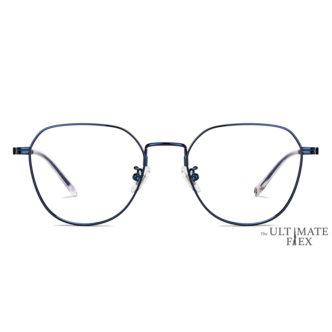 John Jacobs Online Sky Blue Full Rim Square right side