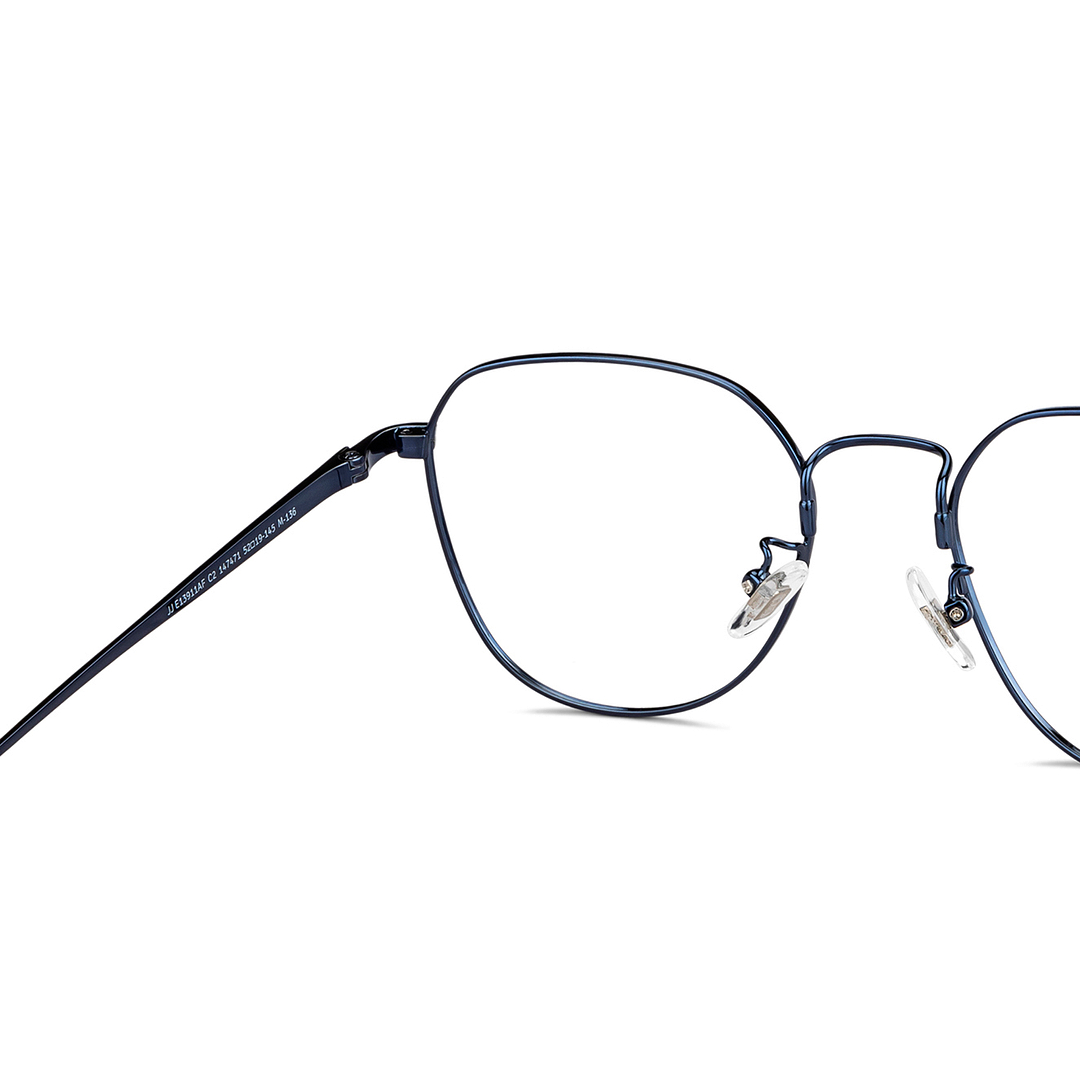 John Jacobs Online Sky Blue Full Rim Square right side