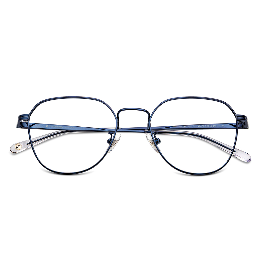 John Jacobs Online Sky Blue Full Rim Square left side